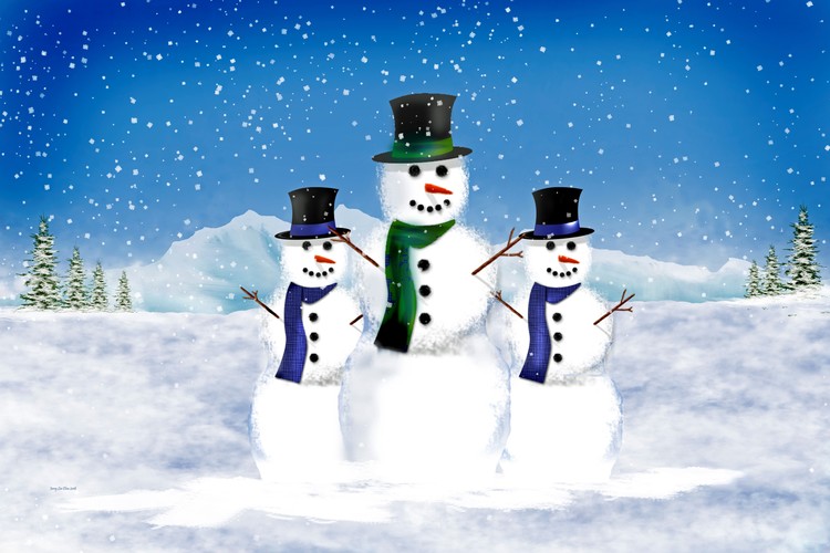 Snowman Trio