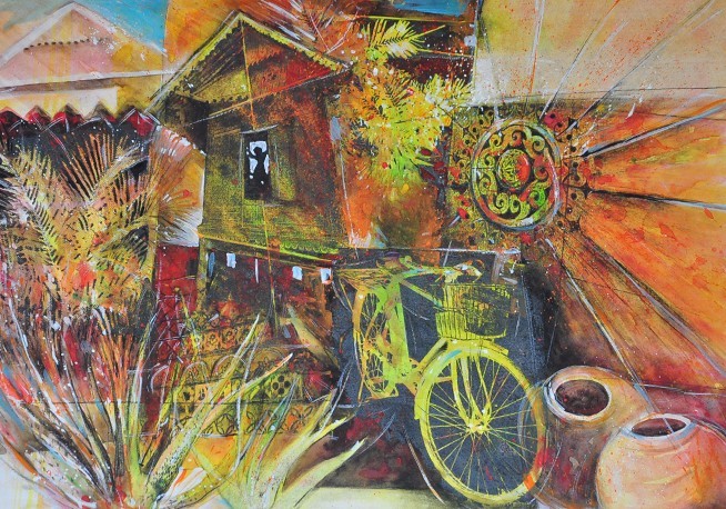 old bicycle and malaka house