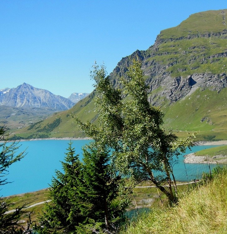 MOUNT-CENIS LAKE IN THE FRENCH ALPS