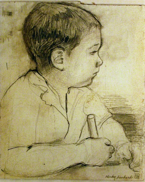 Boy drawing