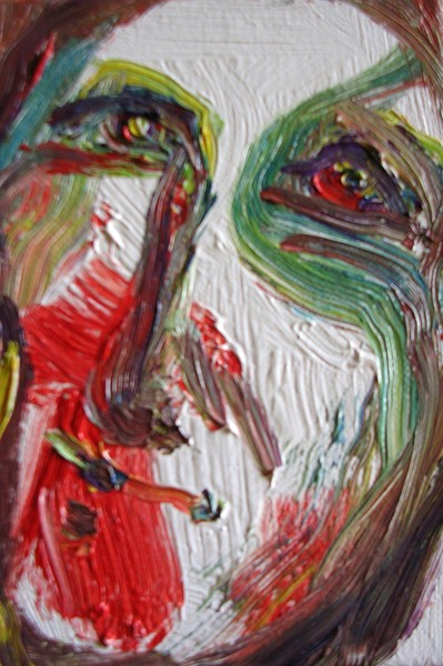 Man, Oil Painting, Portrait Head, 7x5 inches, 22,