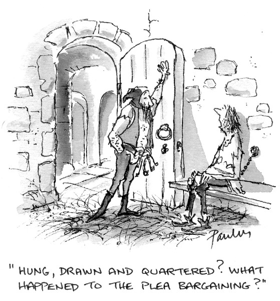 Plea bargaining.
