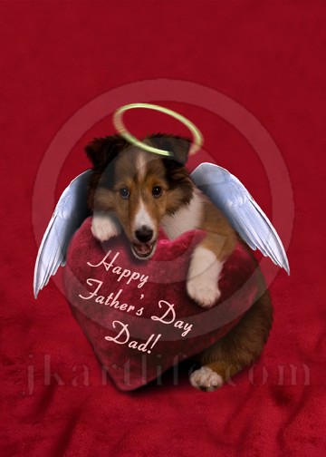 Father's Day Dad Angel Puppy 926049