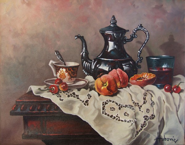 with afternoon tea