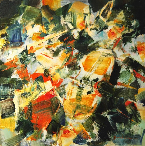 Music 100 x 100 cm oil on linen