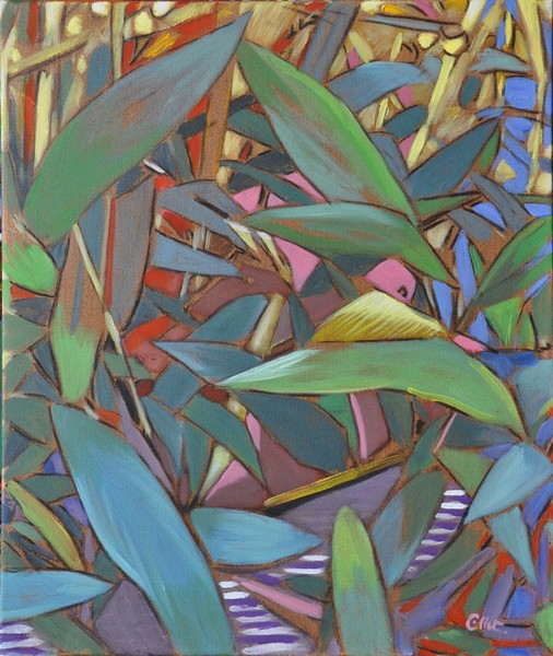long leaves in the shadow
