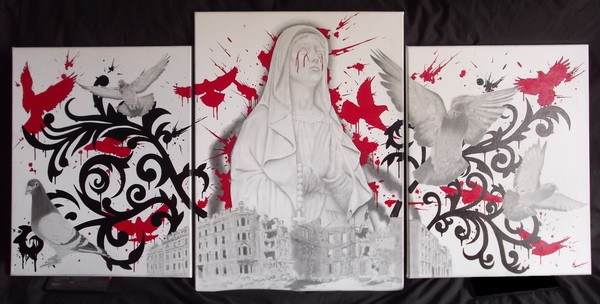 untitled 3 piece canvas