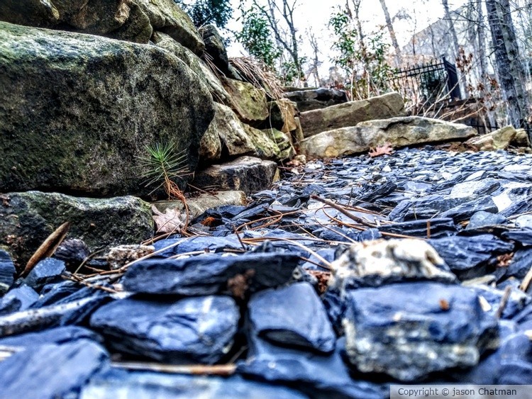Slated path