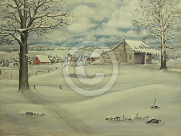 Winter Scene in the Country