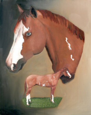Study of a Paint Horse