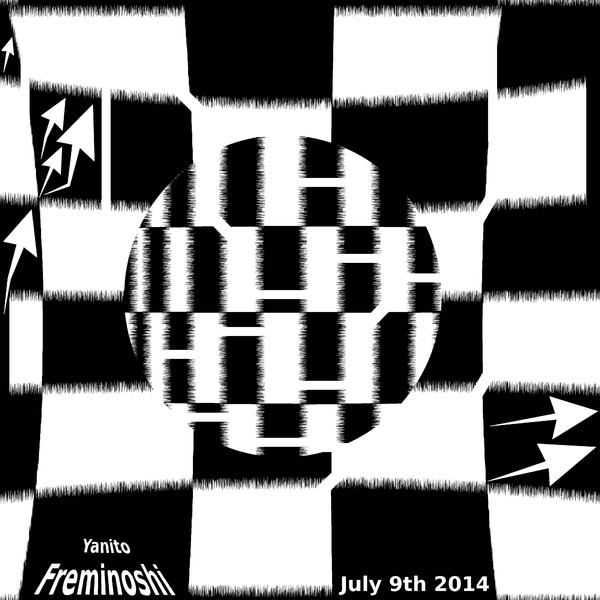 Black and white flying ball maze