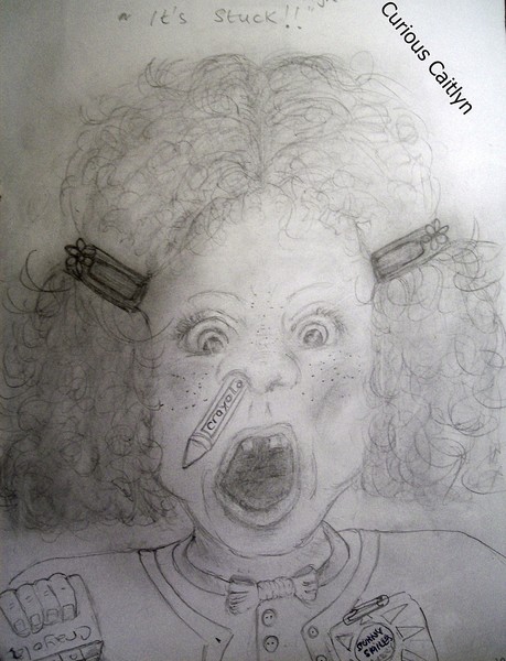 Childs Play.. Curious Caitlyn 'It's Stuck!'