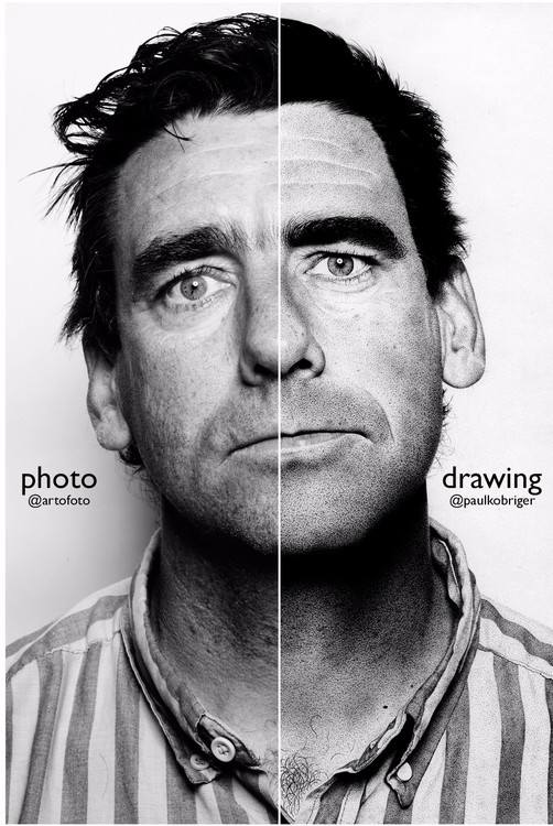 Lance Mountain Ballpoint Pen Stipple Photo|Drawing
