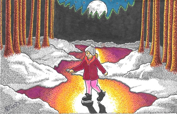 Moonlight Ice Skating