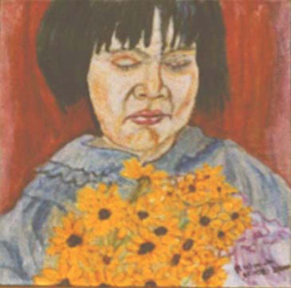 Girl with Flowers