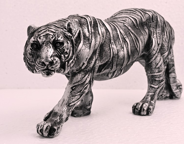 Antique Handmade Sculpture Tiger