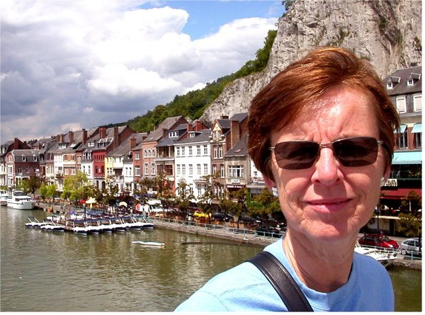 Portrait of my wife, Nicole, at Dinant, Belgium