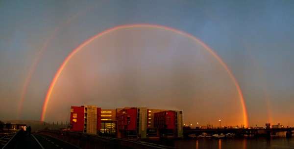 November rainbow in Trondheim - Norway