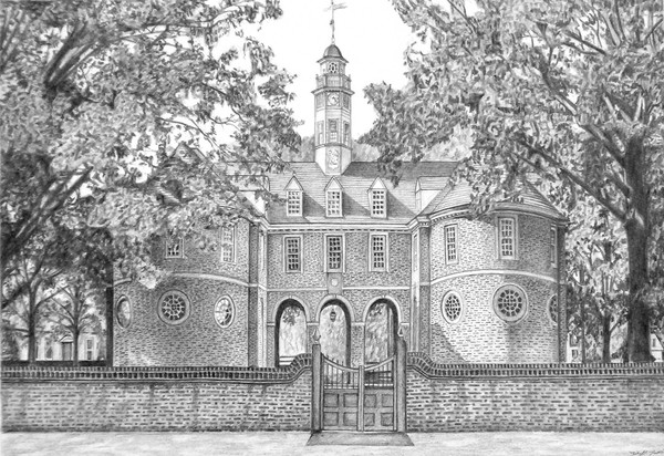 Williamsburg Capitol Building in Virginia