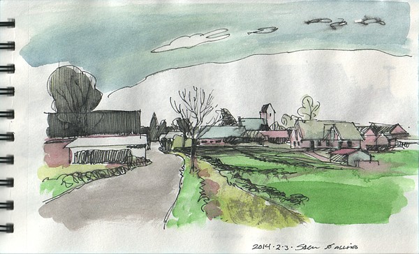 the small town East Alling