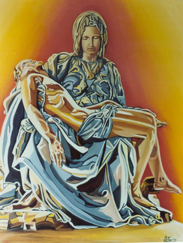 PIETA IN SUNSET