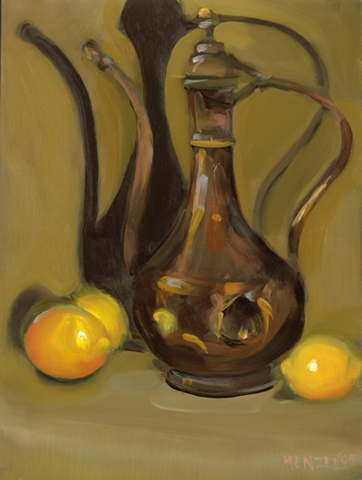 Still Life With Genie Lamp and Lemons