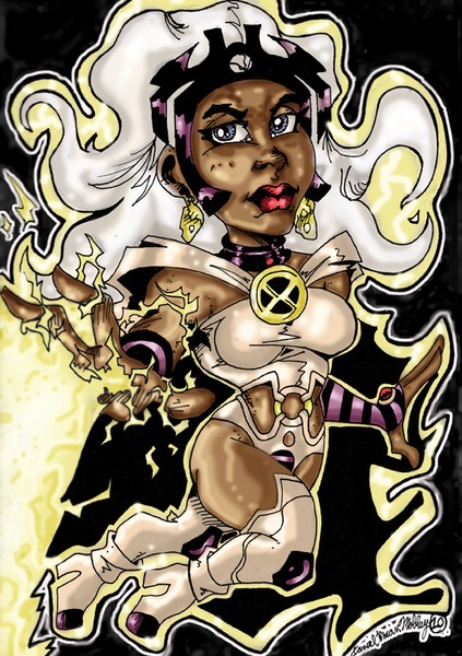 'African goddess: Chibi-Style'(Painted)