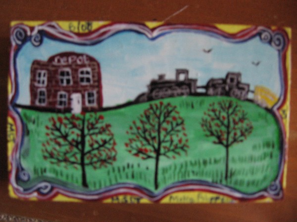 Art at Blokinna Rising (Small Art on Block)