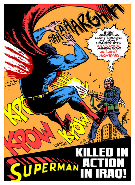 Superman killed in action in Iraq