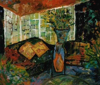 Sofa and Vase