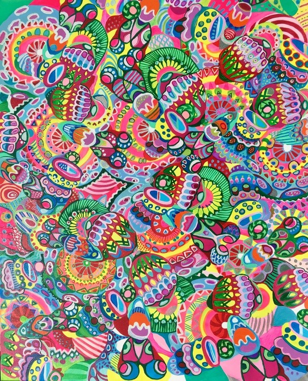 Colorful abstract art by Veera Zukova