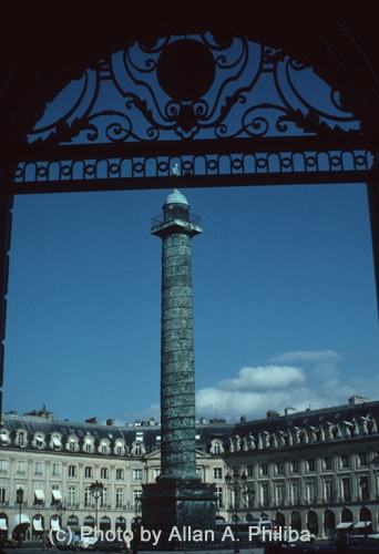 Napoleon's Triumphal Column of Place Vendome