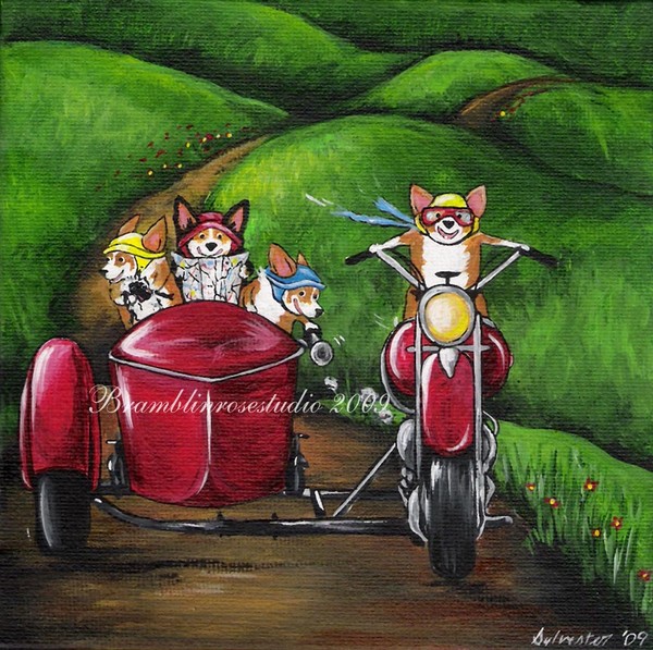'Dogs on Hogs'