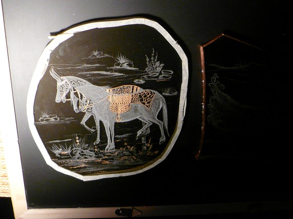 engraved horse 
