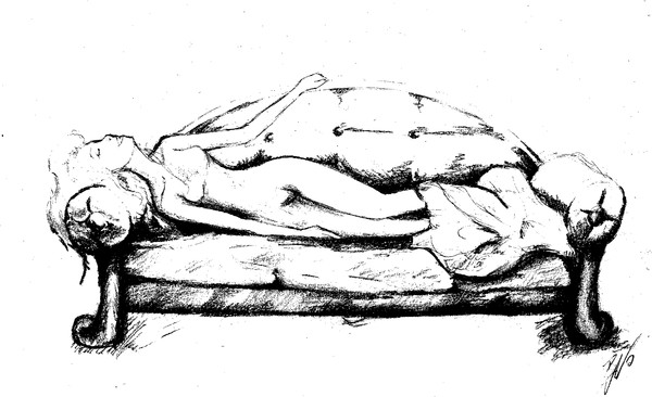 Lady on a sofa
