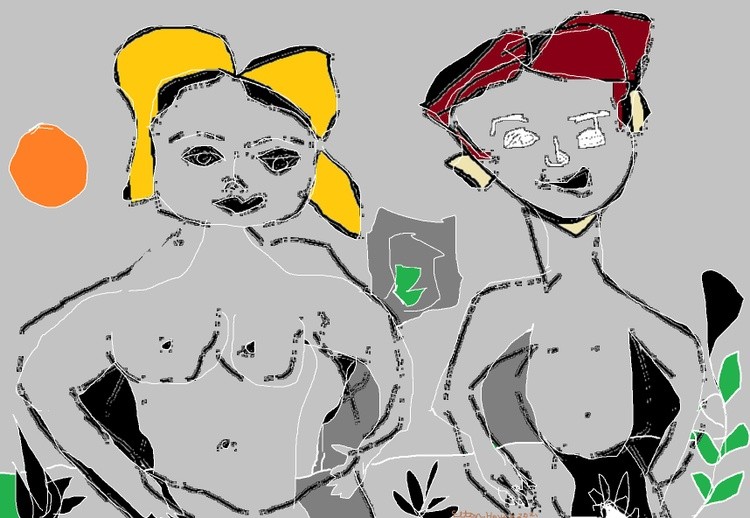 Adam and Eve in the Garden..(c)..2021..elton houck