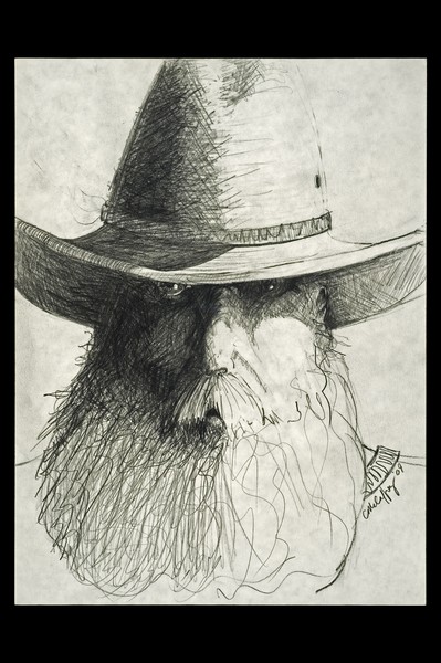 self portrait with 'gus'