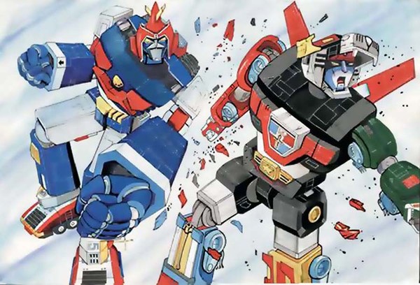 Voltes V vs Voltron in Acrylic