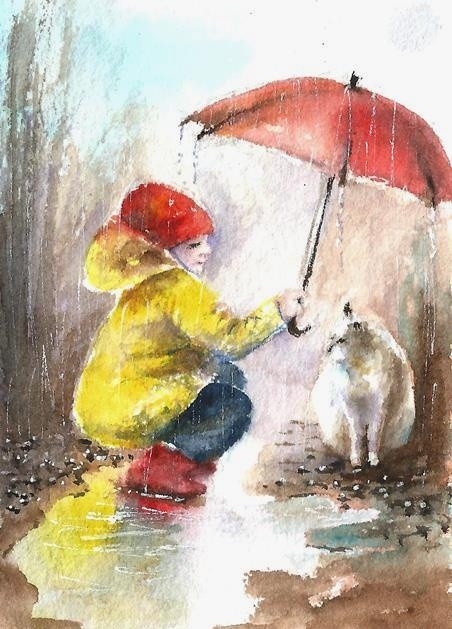 Girl and Cat