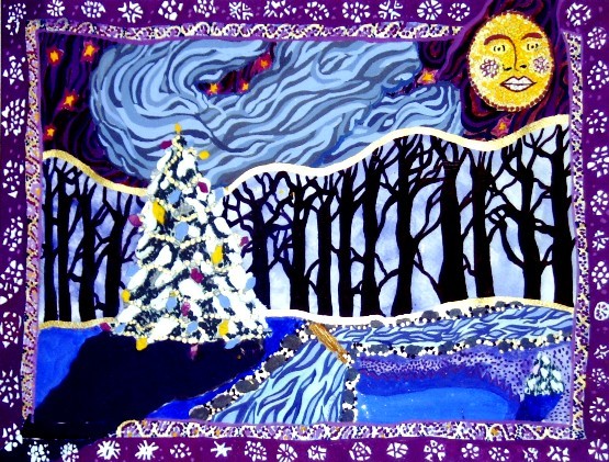 Christmas Tree By the River