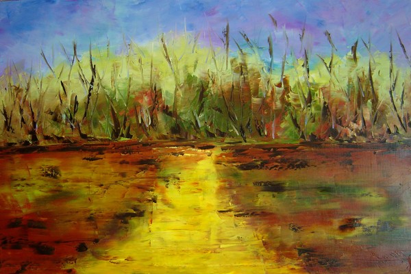 Original oil painting by Eugenia Abramson