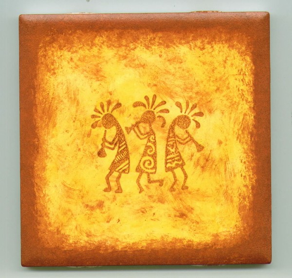 Dancing Kokopelli's Tile