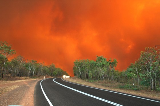 Stuart Highway on Fire