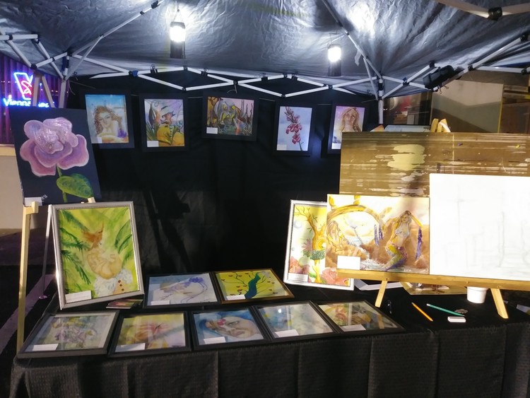 Art Festival Table Setup