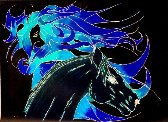 HORSE SPIRIT BLUE