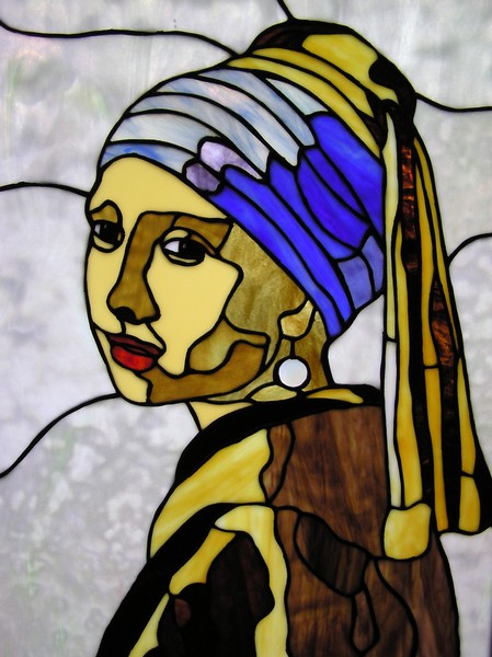 Girl with the pearl earring (white background)