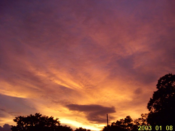 Sunset from a hurricane