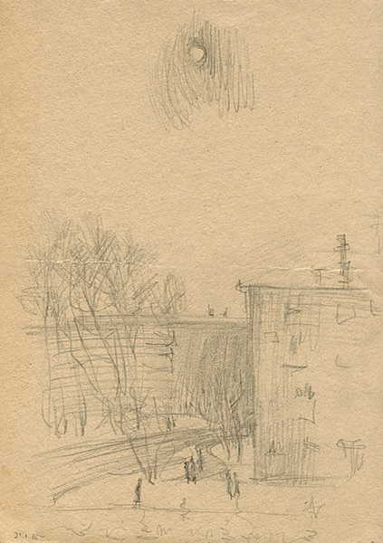 Winter Street in Domodedovo. 1977