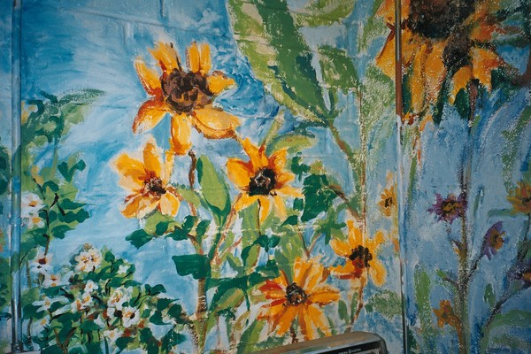 Sunflower Garden Wall