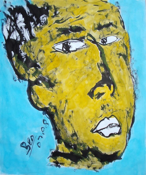 egon schiele portrait watercolor art beo nguyen